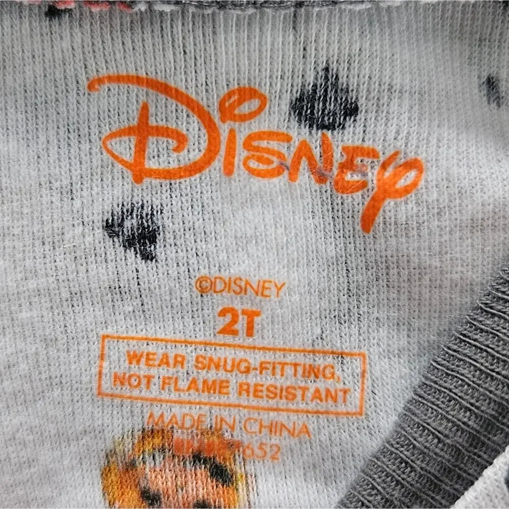 Disney unisex‎ 2 piece Halloween Mickey and Minnie mouse pajama set size 2T